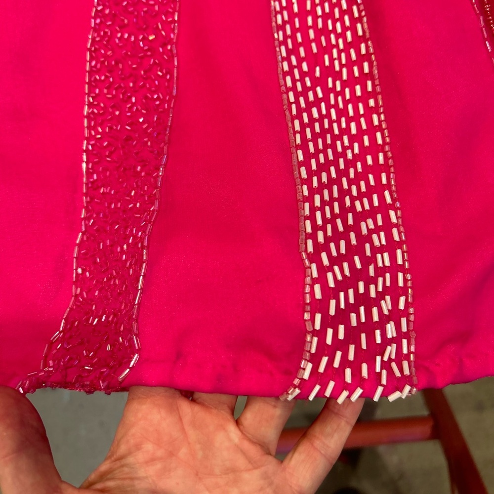 Y2K Beaded Barbie Pink Gown - Picture 15 of 16